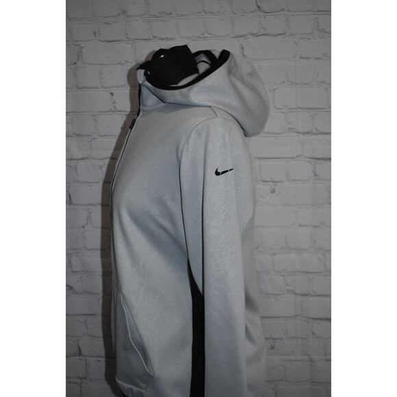 Nike Hoodie Jacket Womens Size Large Therma-Fit Performance With Pockets Gray - Picture 5 of 8